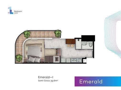 1+1 Bedroom = Emerald (Corner) 1+1 Bedroom = Emerald (Corner)