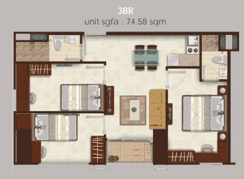 3 Bedroom Corner 3 Bedroom Corner