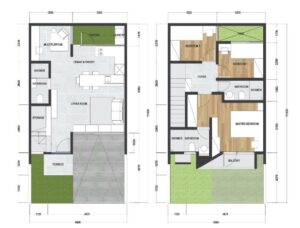 Denah Rumah X Kamar Tidur Tanpa Garasi Untuk Keluarga