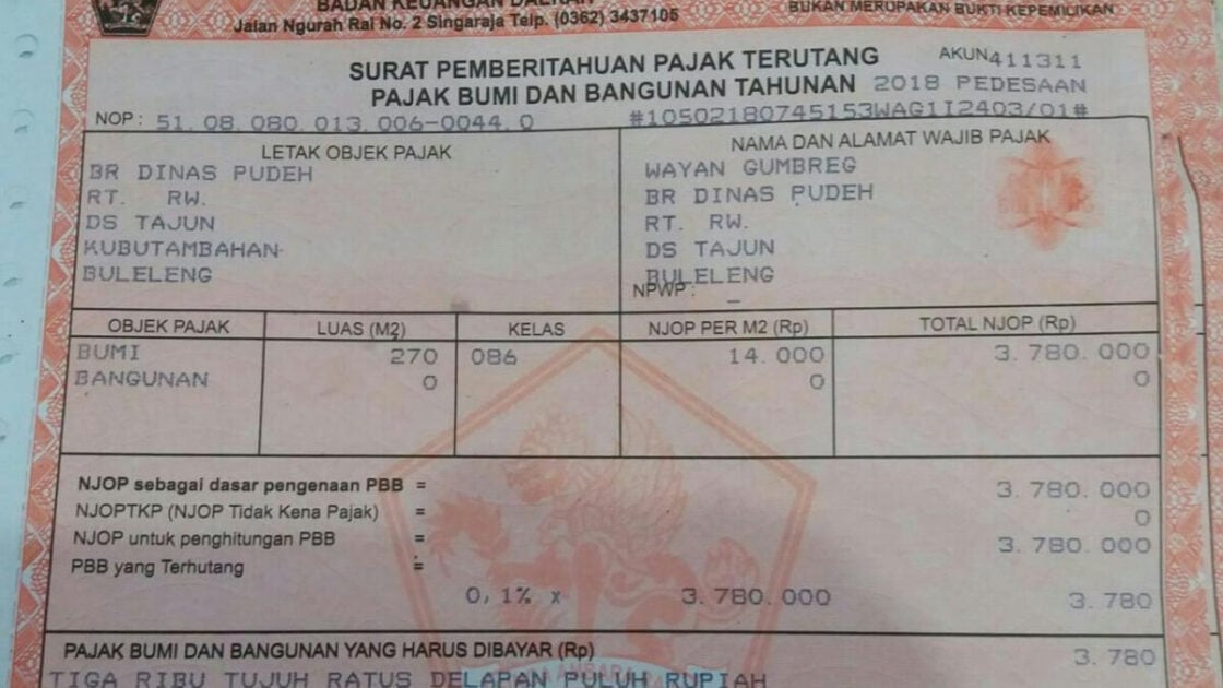 Cara Urus SPPT PBB Hilang Agar Mendapatkan Yang Baru