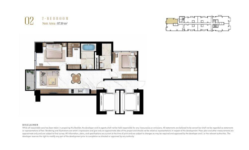 2 Bedroom 2 Bedroom