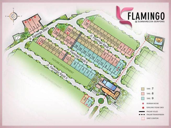 Flamingo Summarecon Serpong siteplan